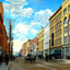 Gay Street, Knoxville, TN in 1907 art print