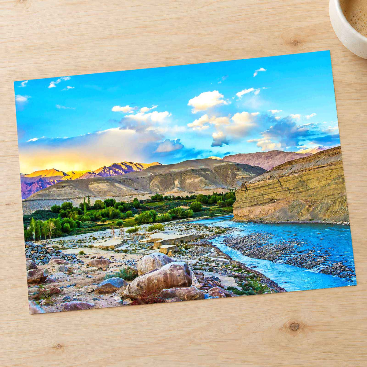 Indus River in Leh Valley, China Photo Print Wall Decor