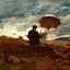 Artists Sketching in the White Mountains painting print by Winslow Homer (1868)