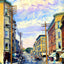 Milwaukee Street, Janesville, WI in 1905 art print