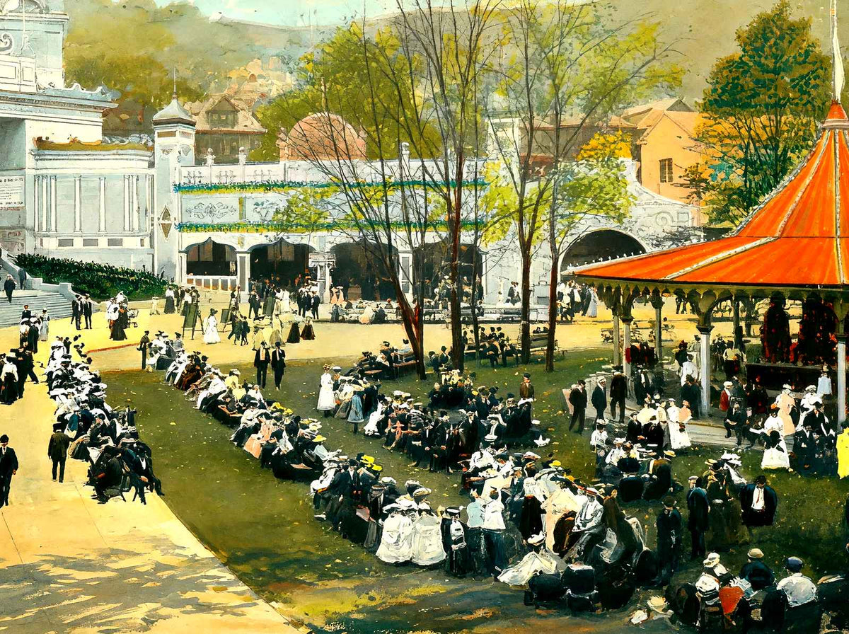 Ingersolls Luna Park, Pittsburgh PA in 1906 art print
