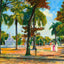 The Prado and Indian Statue Havana Cuba art print