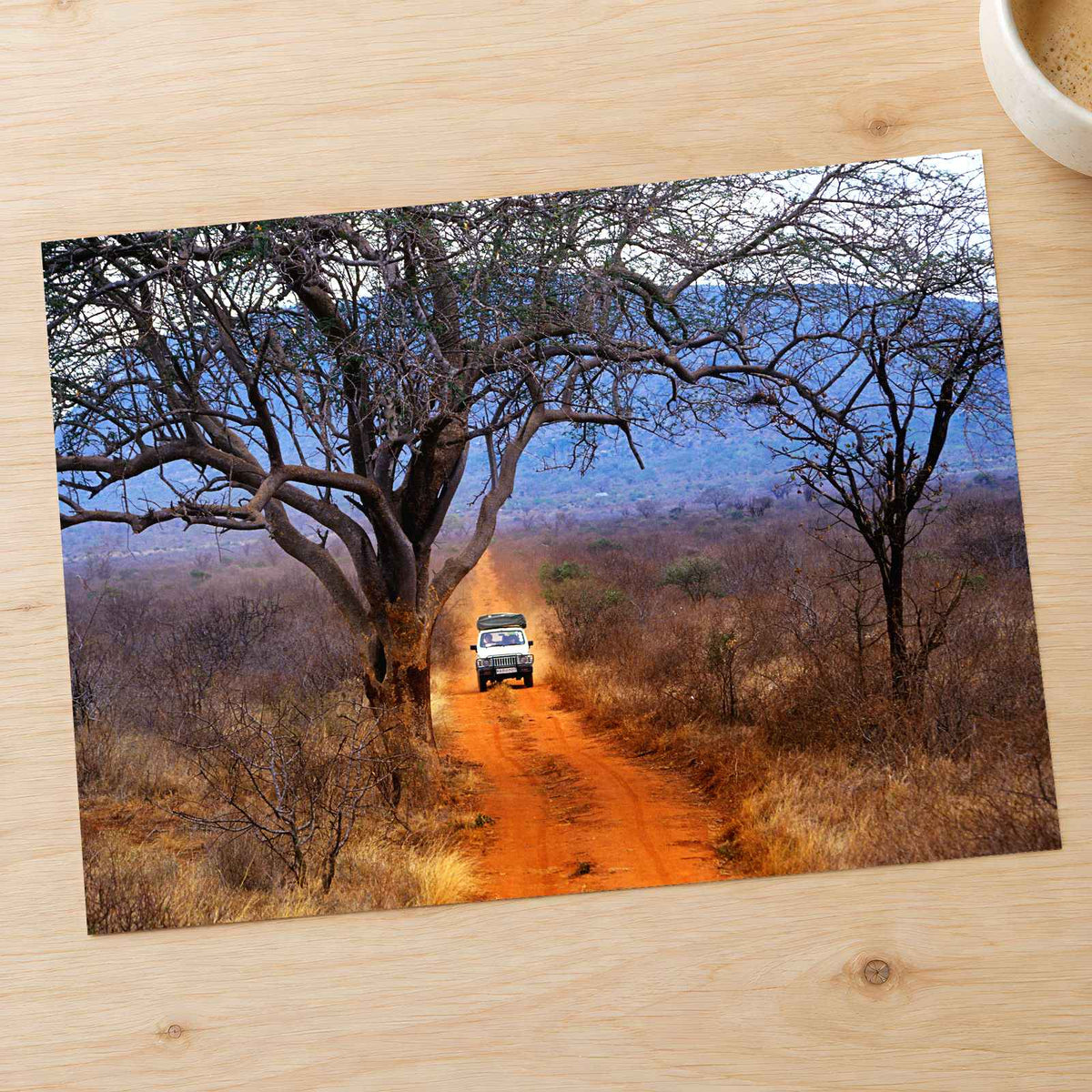 African Safari Truck in Kenya Photo Print Wall Decor