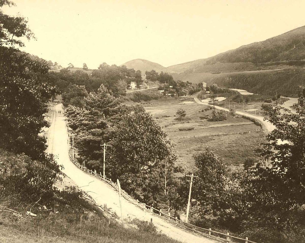 Homesville from Woodland Park, Ashland 1906 vintage photo print