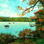 Glimpse of Lake Carasaljo, Lakewood, NJ art print