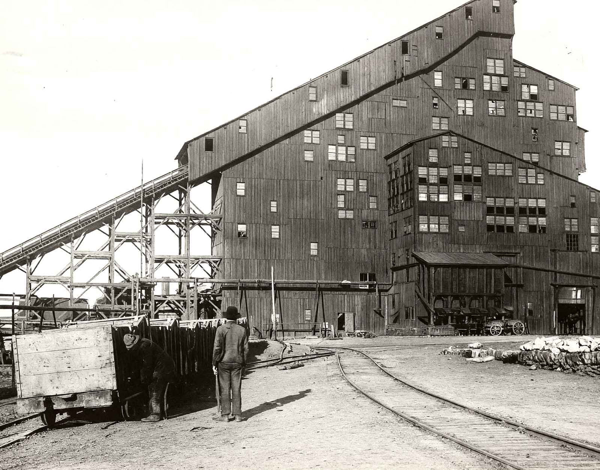Hazle Mines Breaker, Hazleton, PA in 1906 restored photo print