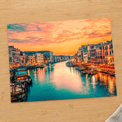 Grand Canal from Rialto Bridge, Venice, Italy Photo Print Wall Decor