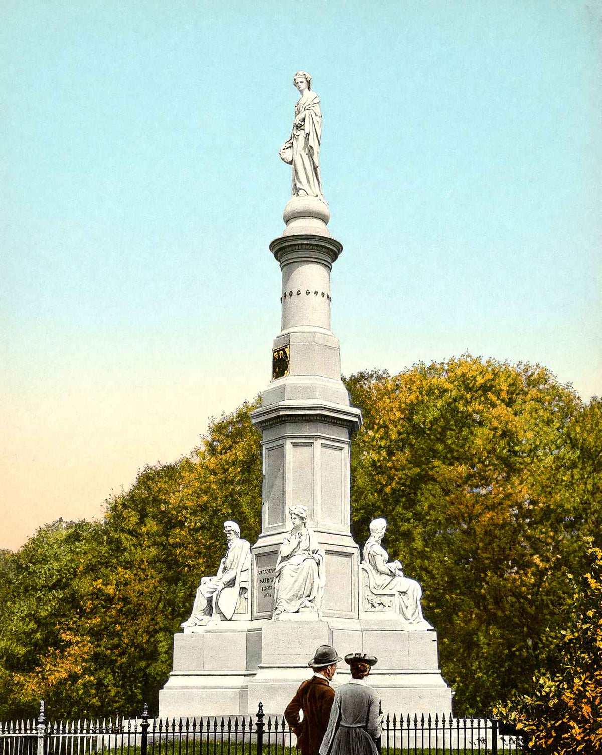 Soldiers Natl Monument, Gettysburg PA in 1906 vintage print