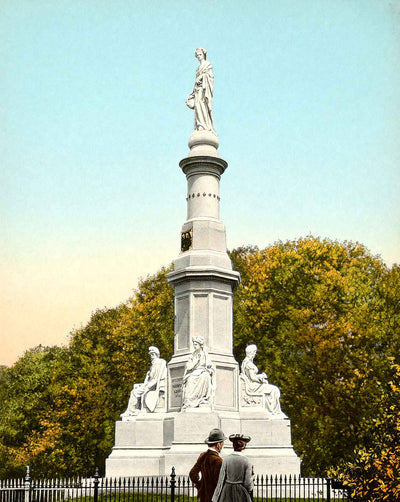 Soldiers Natl Monument, Gettysburg PA in 1906 vintage print
