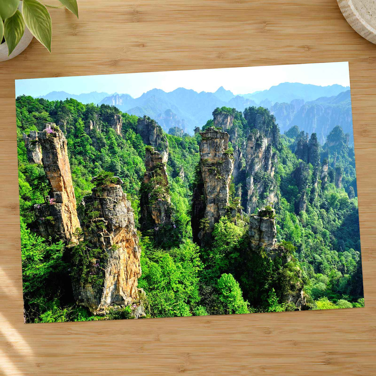 Zhangjiajie Stone Pillars in China Photo Print Wall Decor