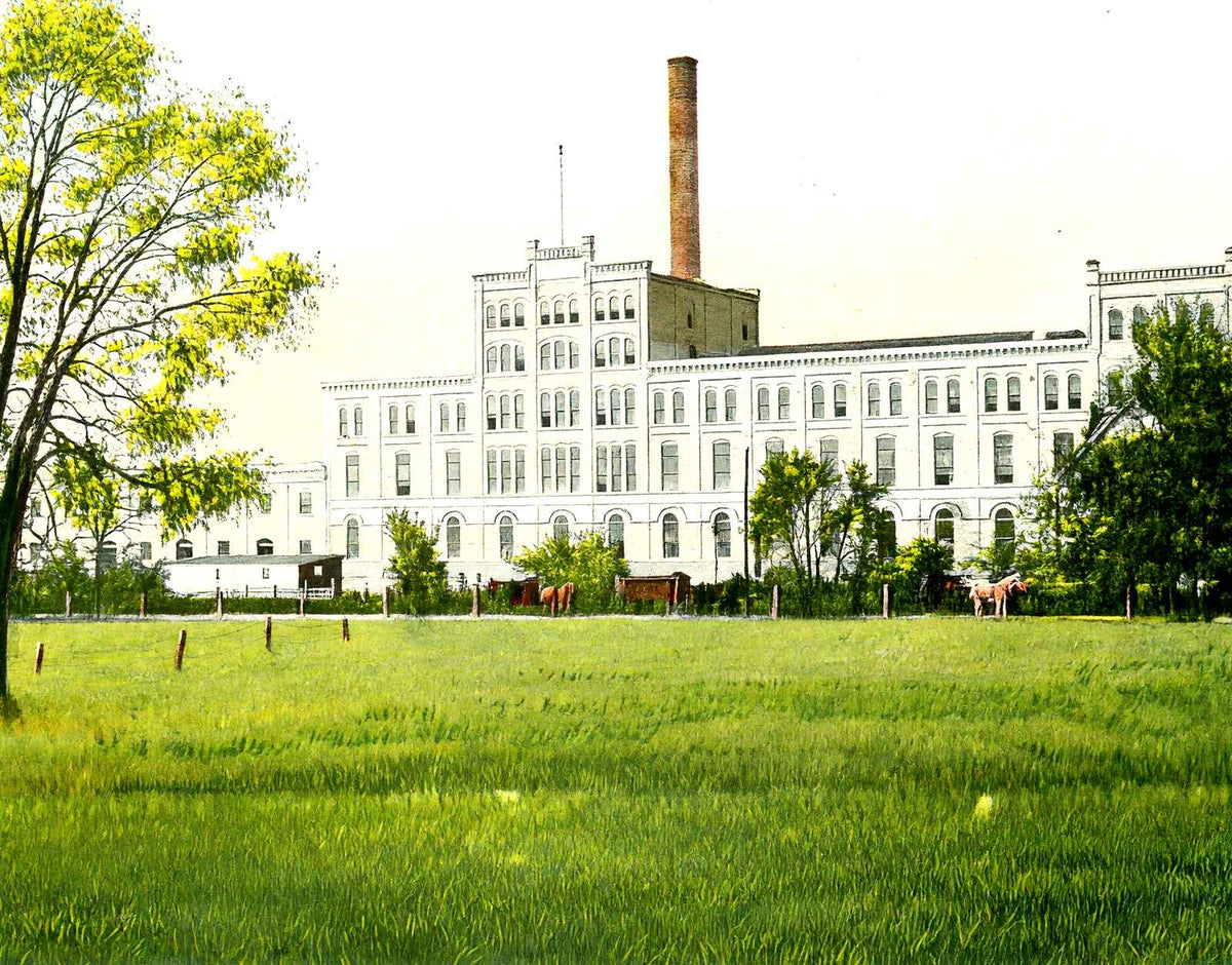 Sugar Beet Factory, Janesville, WI in 1907 vintage print