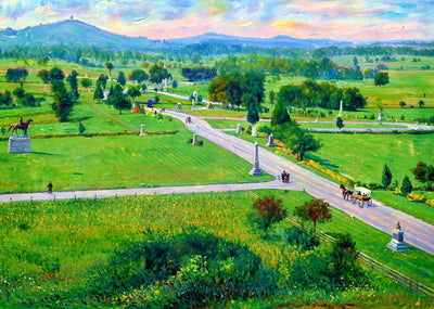 Hancock Ave Tower, Gettysburg PA in 1906 art print