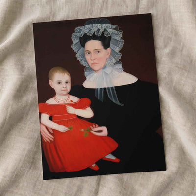 Mrs. Mayer and Daughter art print by Ammi Phillips (1835)
