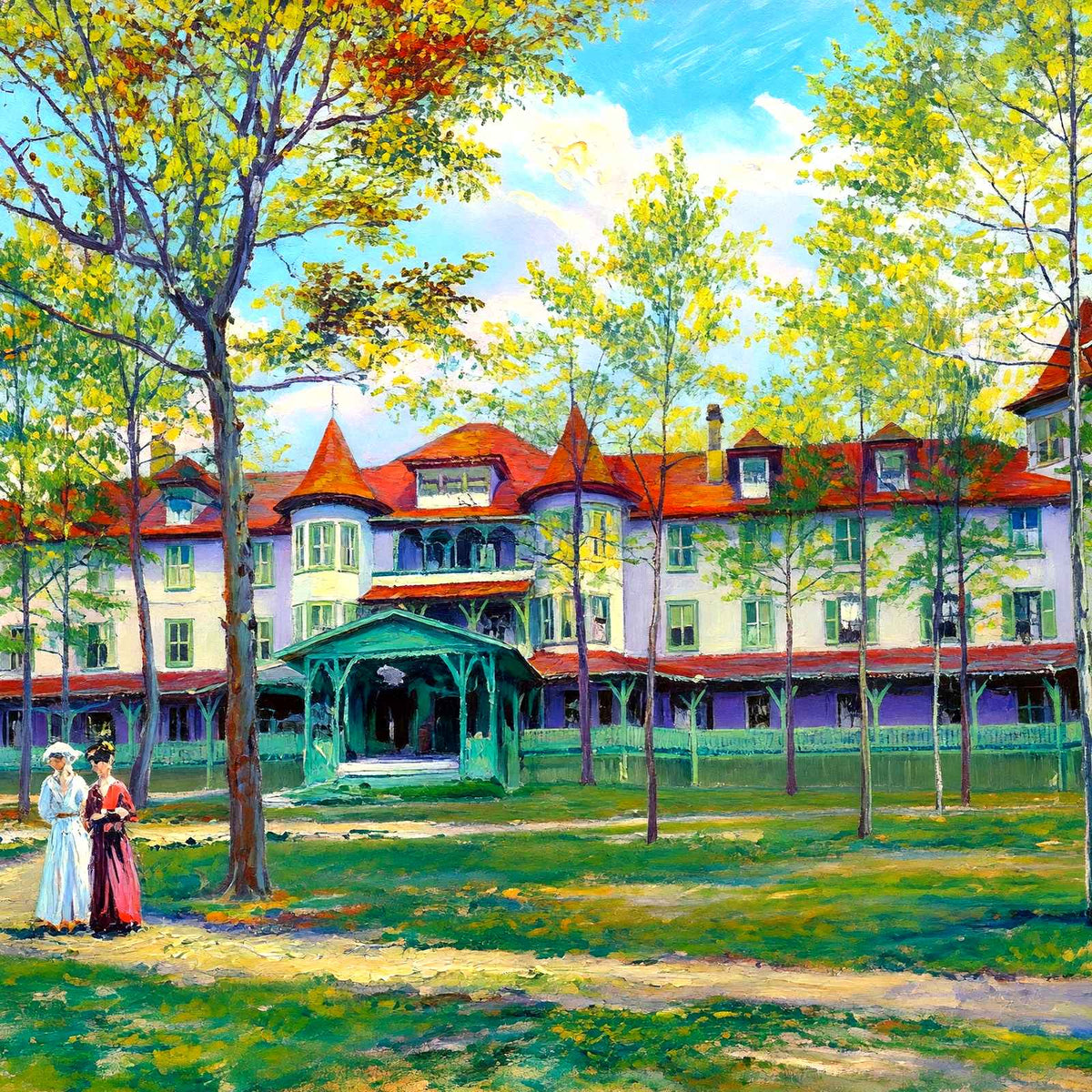 Hotel Wheeler, Hendersonville, NC in 1907 art print