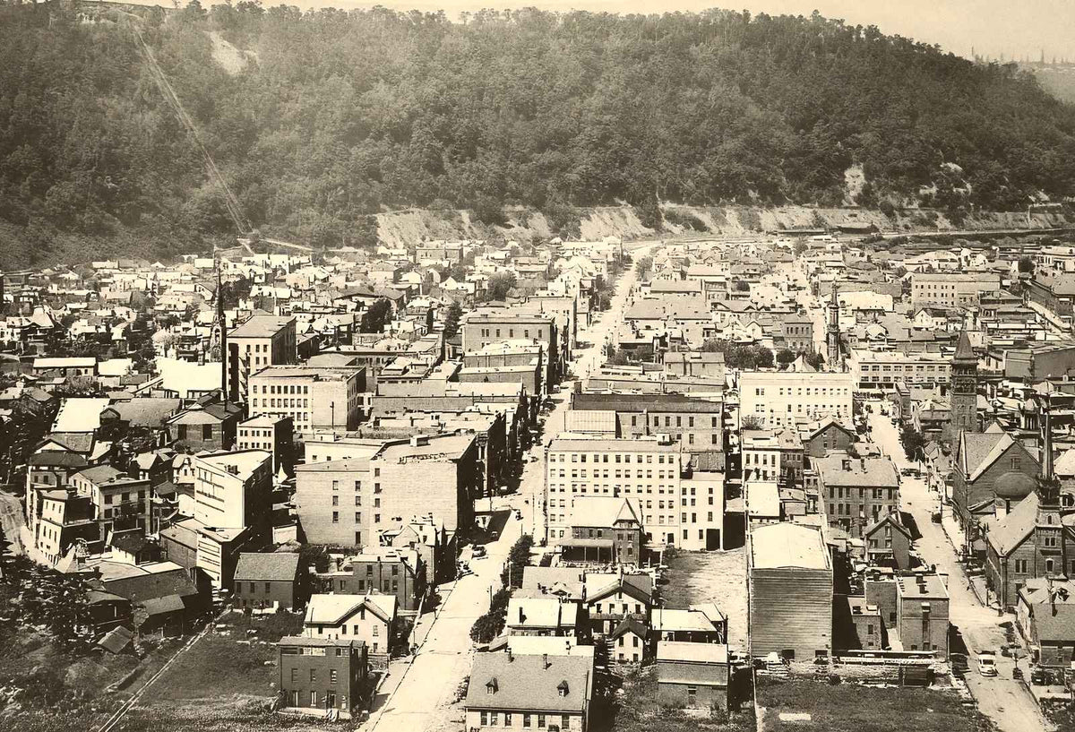 Johnstown, PA from Head of Main Street 1905 vintage photo print