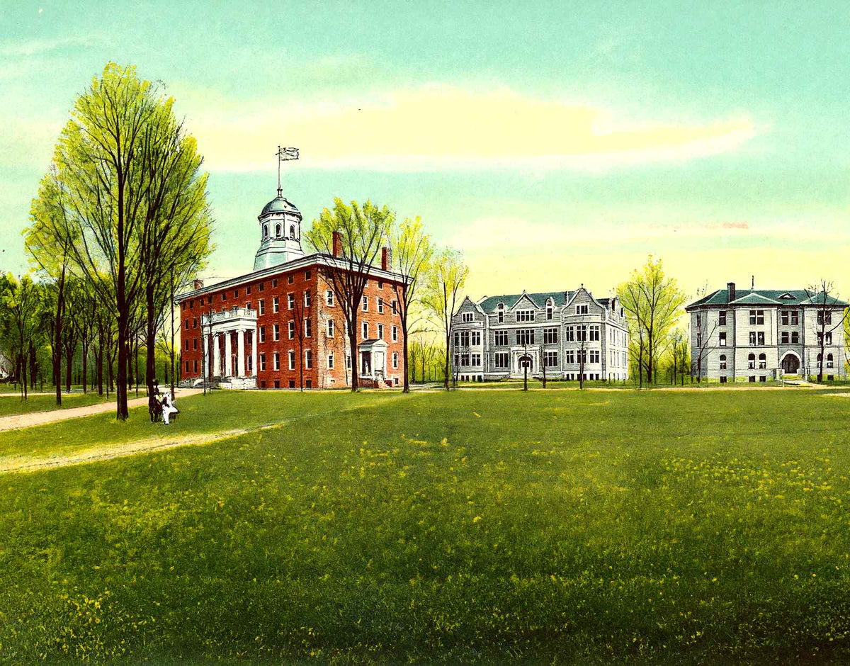 Lawrence University Campus, Appleton, WI 1905 vintage print