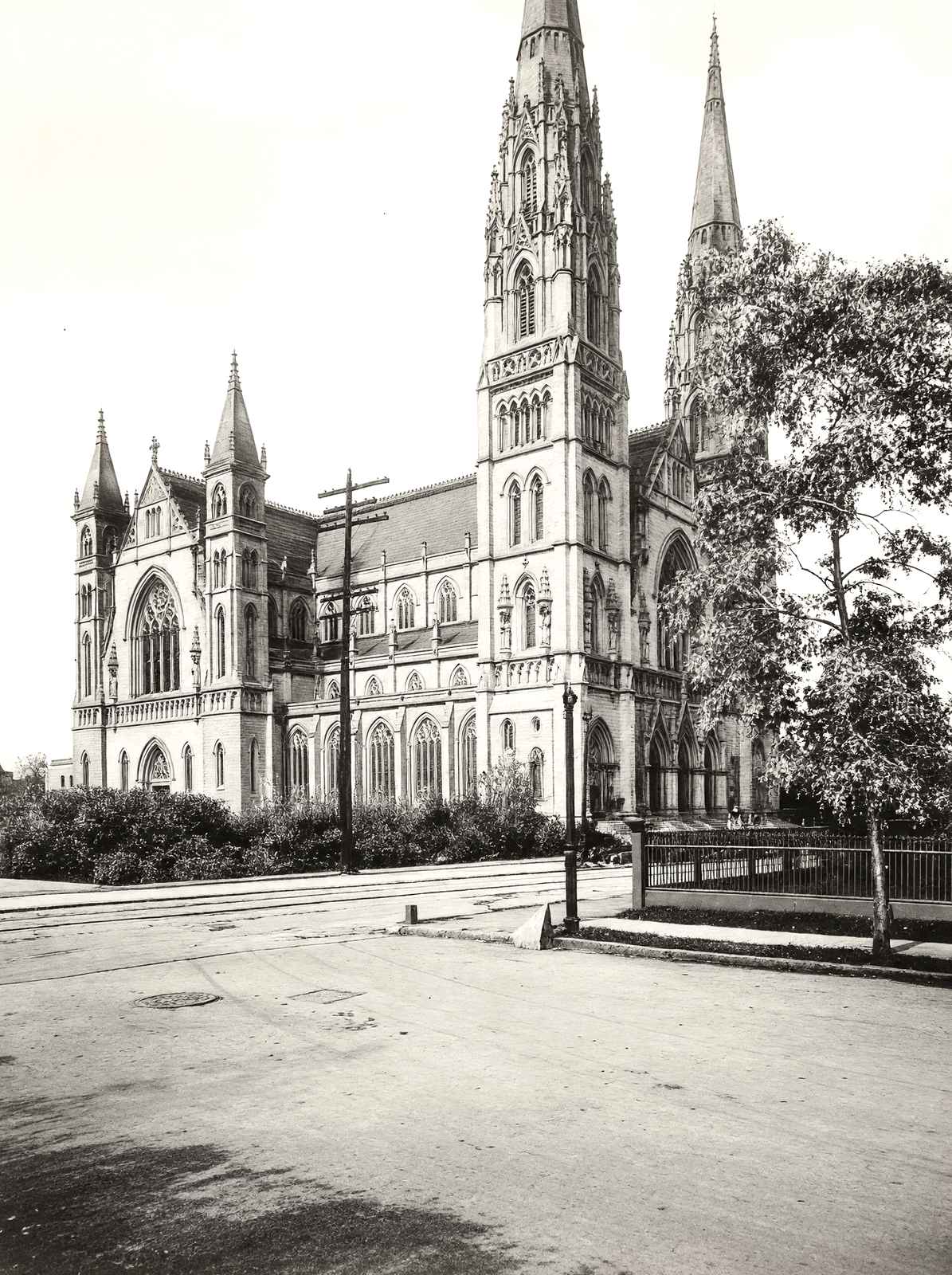 New St. Paul's Cathedral, Pittsburgh 1906 vintage photo print