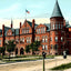 Public High School, Janesville, WI in 1907 vintage print