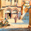 Entrance to Holy Sepulchre, Jerusalem painting