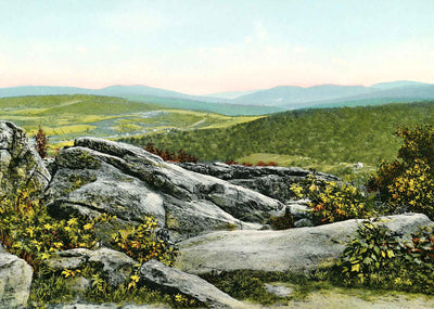 Ragged Edge Near Pen Mar, PA in 1908 vintage print