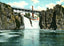 Passaic Falls from the Basin, Paterson, NJ vintage print