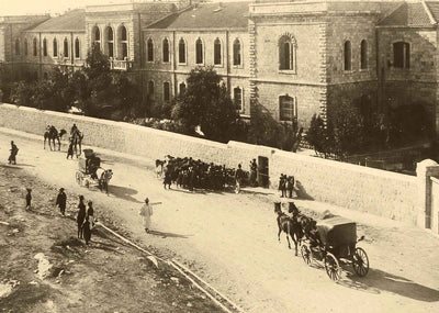 Shaare Zedek Hospital, Jerusalem restored photo print