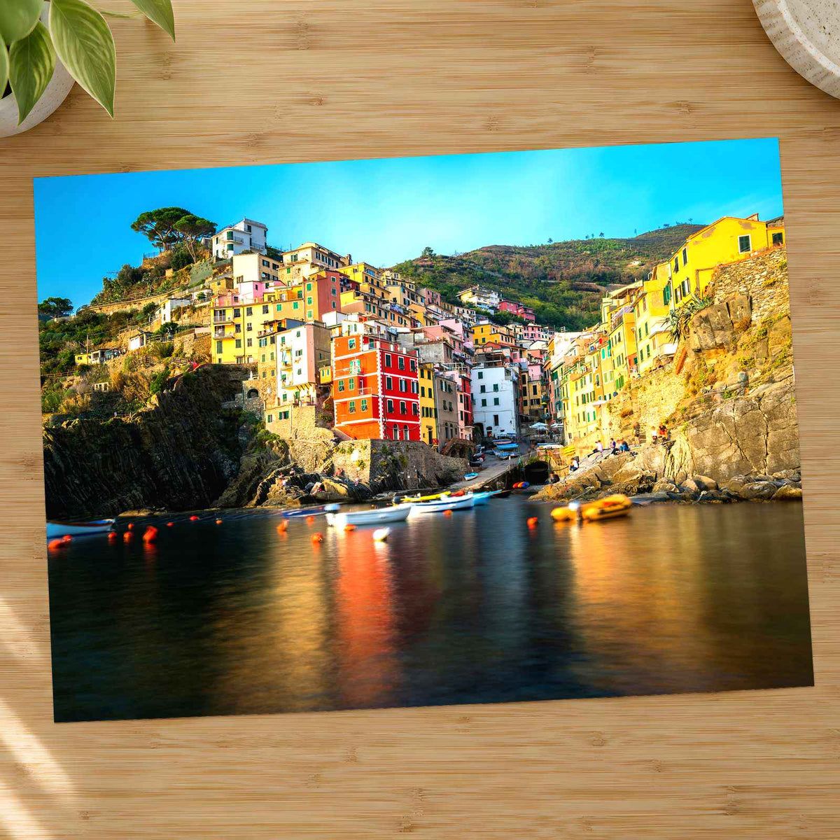 Harbor in Riomaggiore, Italy Photo Print Wall Decor