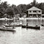 The Beach, Eagles Mere, PA in 1905 vintage photo print