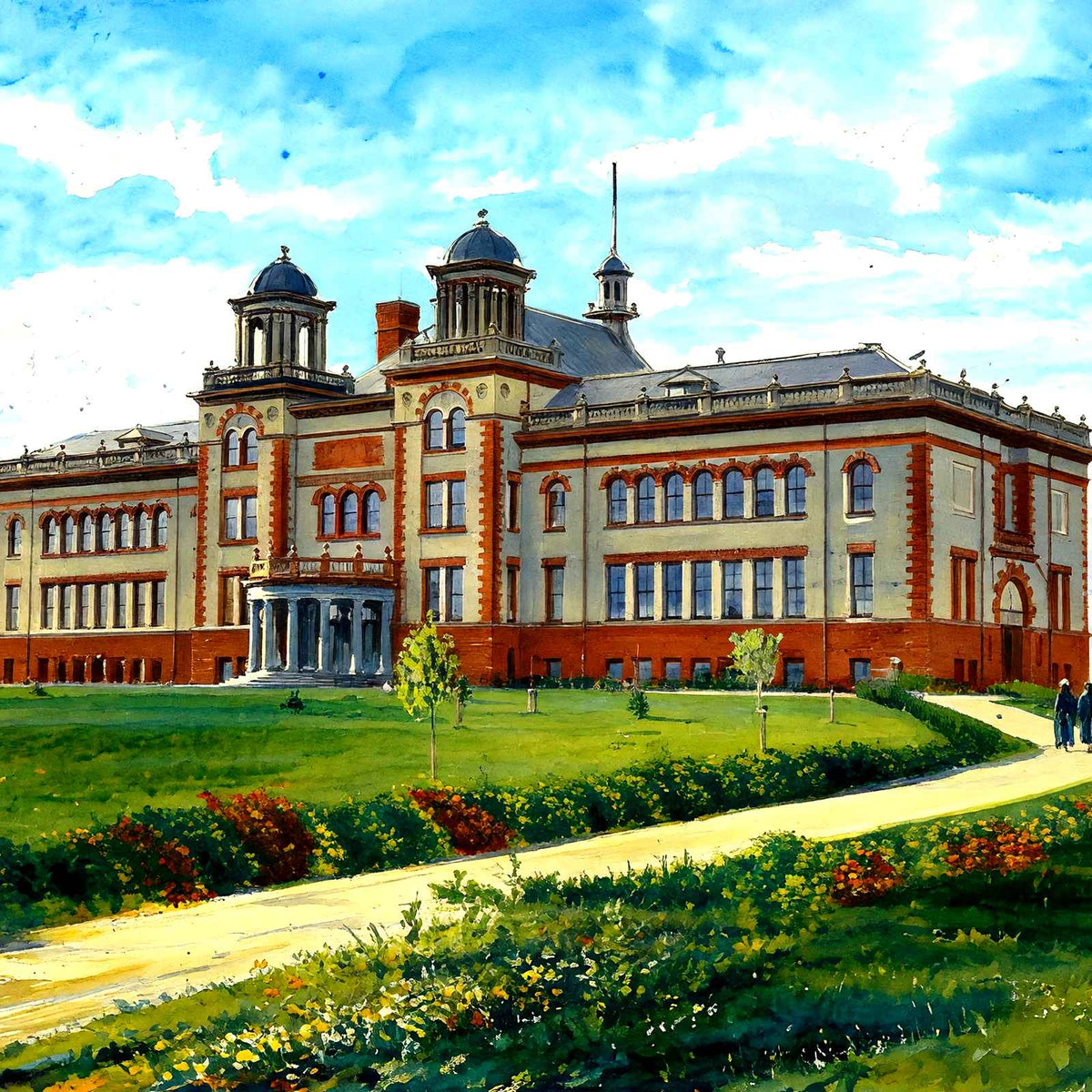 Normal School, Superior, WI in 1906 art print