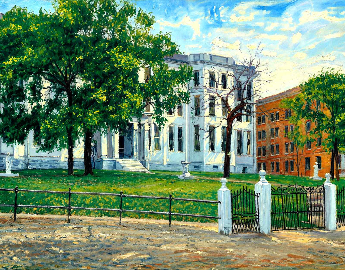 Belmont College North Front, Nashville, TN painting