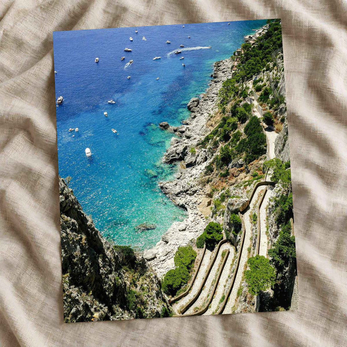 Capri in Metropolitan City of Naples by Giulia Squillace Photo Print Wall Decor