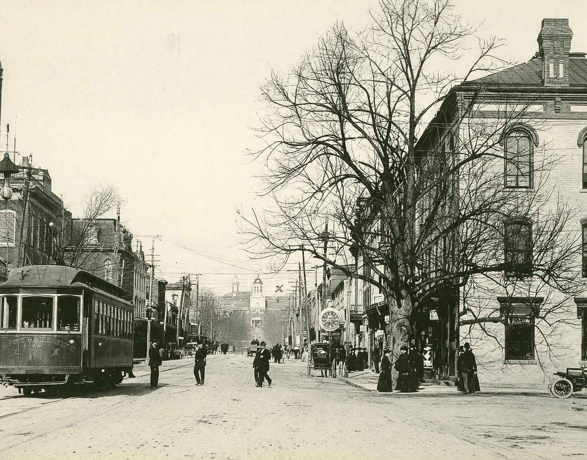 First National Bank, Bloomsburg, PA 1905 vintage print