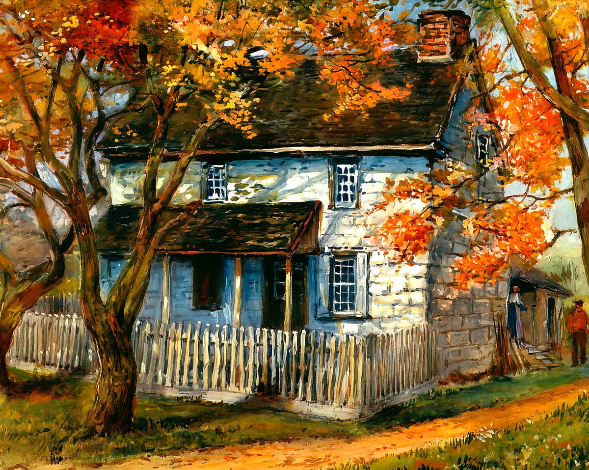 Cornwallis HQ, Valley Forge PA in 1907 art print