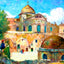 Church of the Holy Sepulchre, Jerusalem 1928 painting