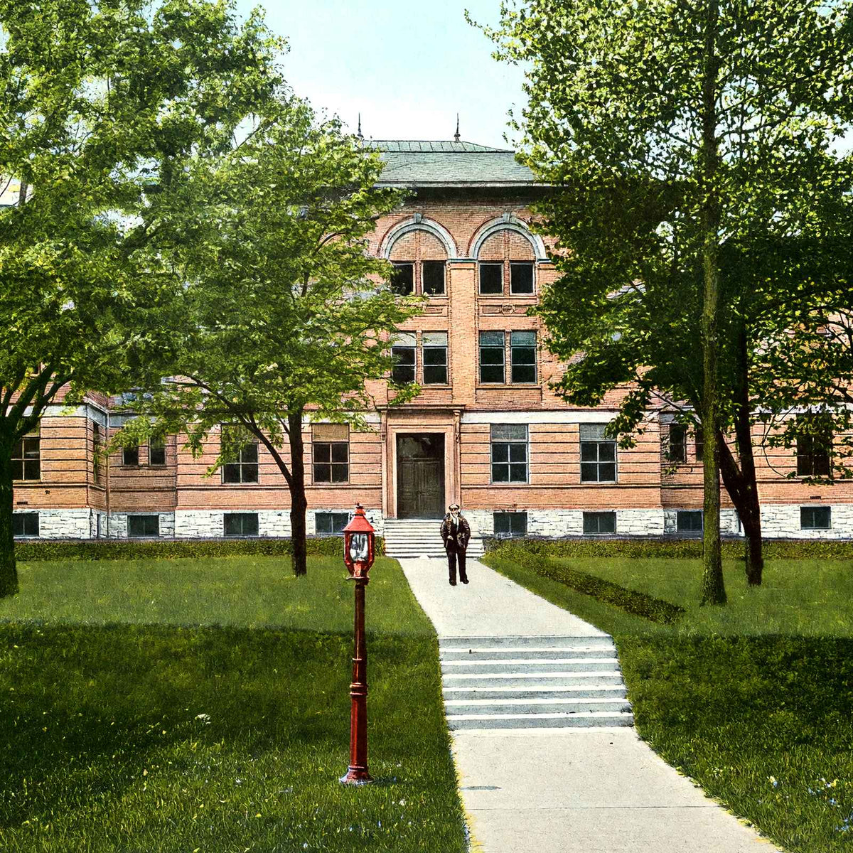 Lancaster Science Building Franklin Marshall vintage print