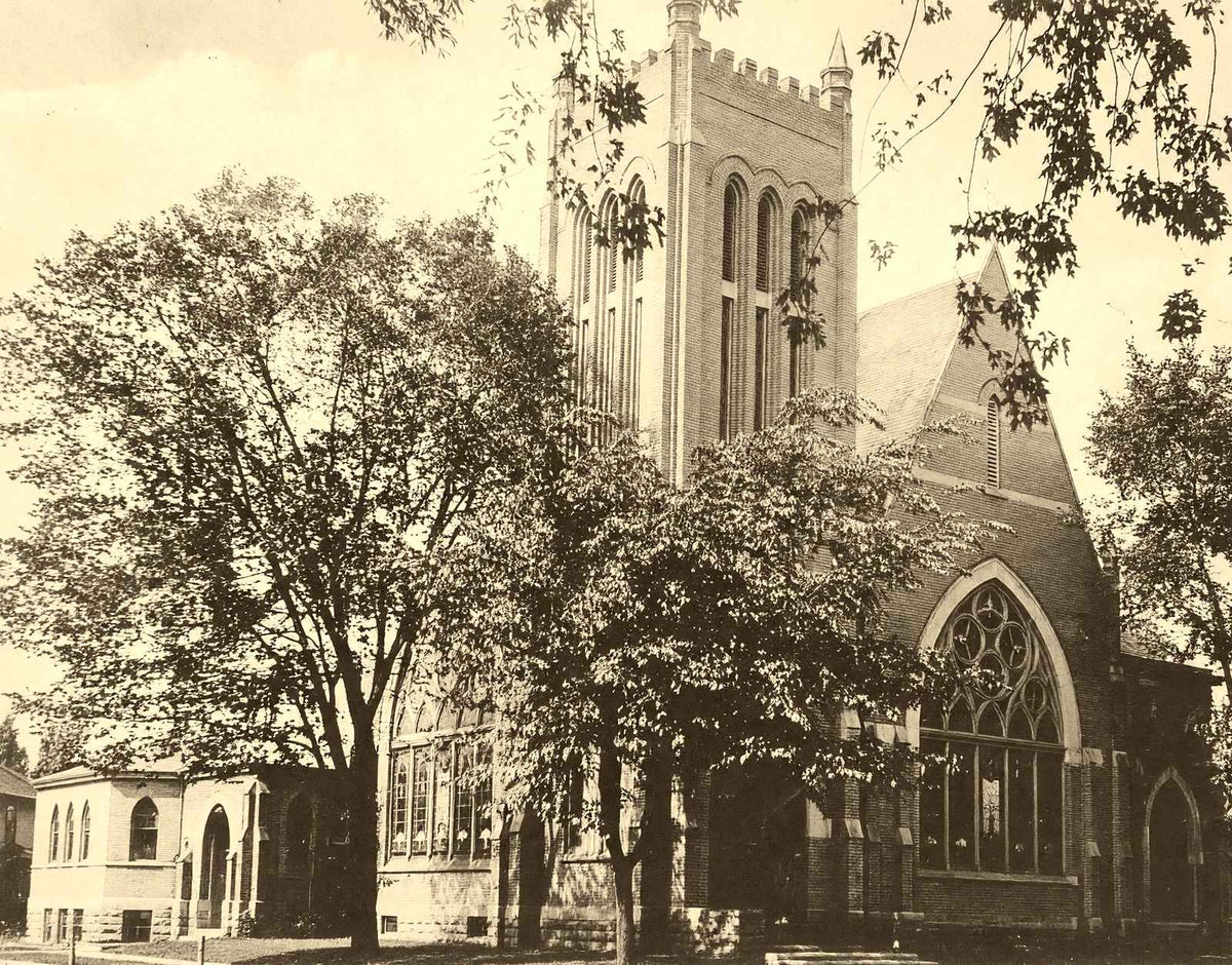 Historic Presbyterian Church, Neenah WI 1905 vintage print