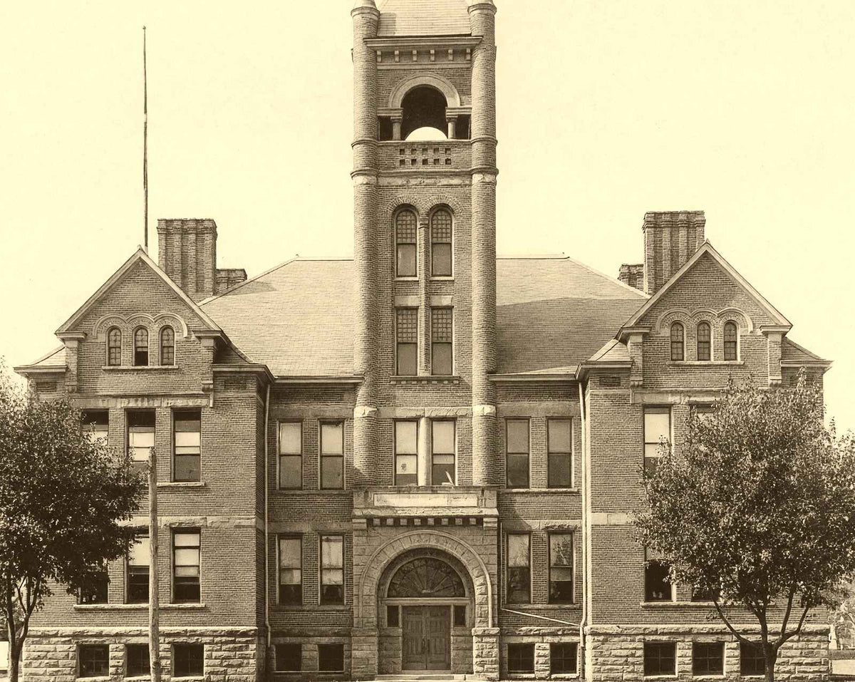 Broad Street Public School, Butler, PA 1906 vintage print