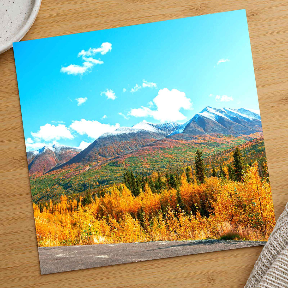 Beautiful Mountain Peak in Alaska Photo Print Wall Decor