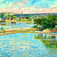 Tennessee River Bridge & Court House, TN 1907 art print