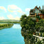 Bluff View from Tennessee River Bridge, TN vintage print