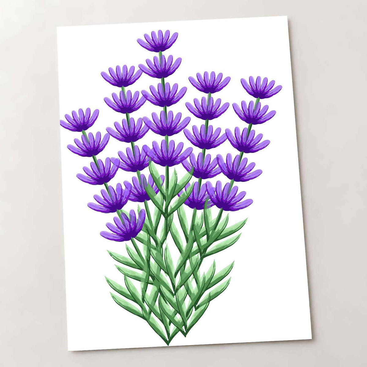 Bunch of Purple Flowers by Riswan Ratta Art Print Wall Decor