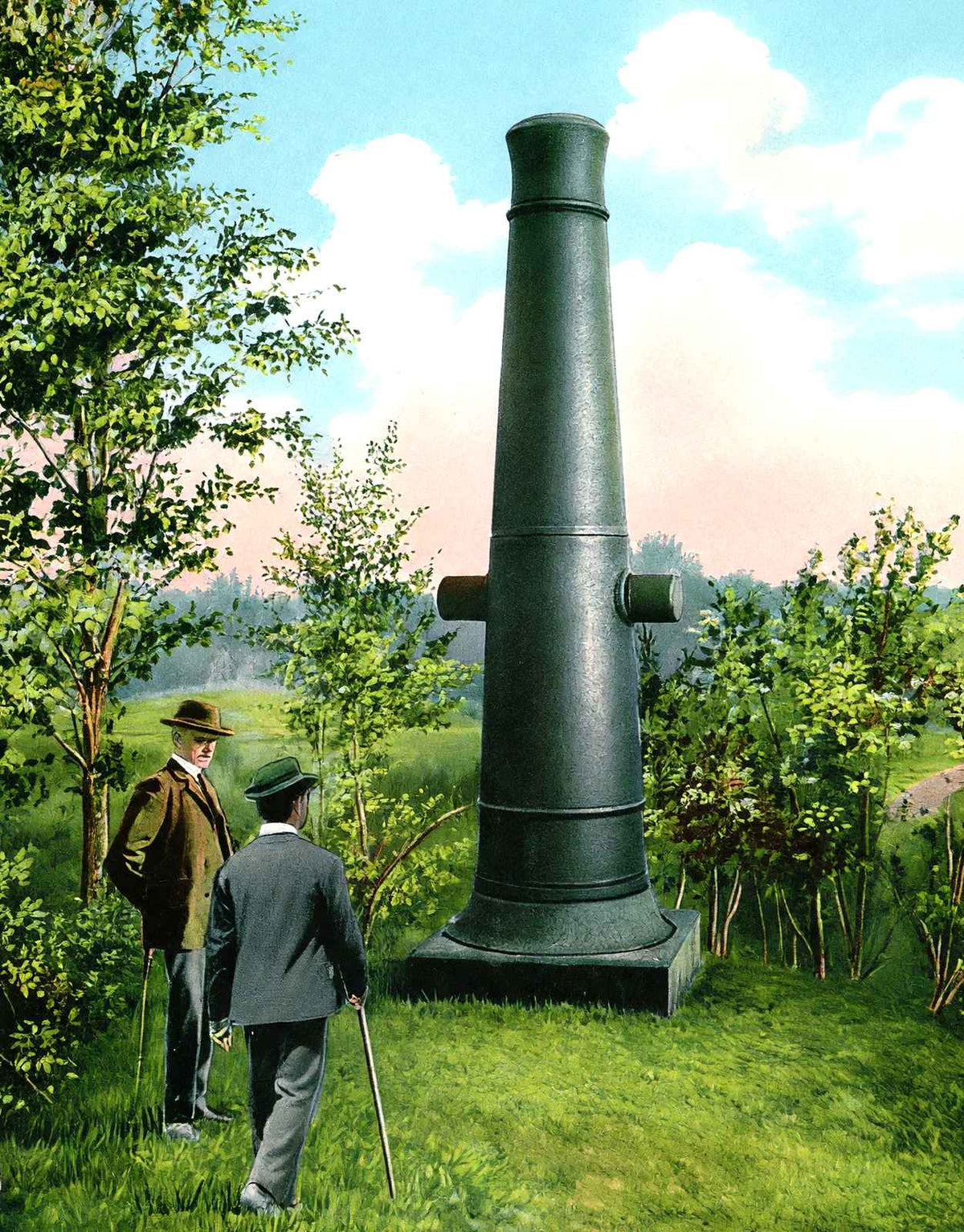 Surrender Monument, Vicksburg, MS in 1906 vintage print