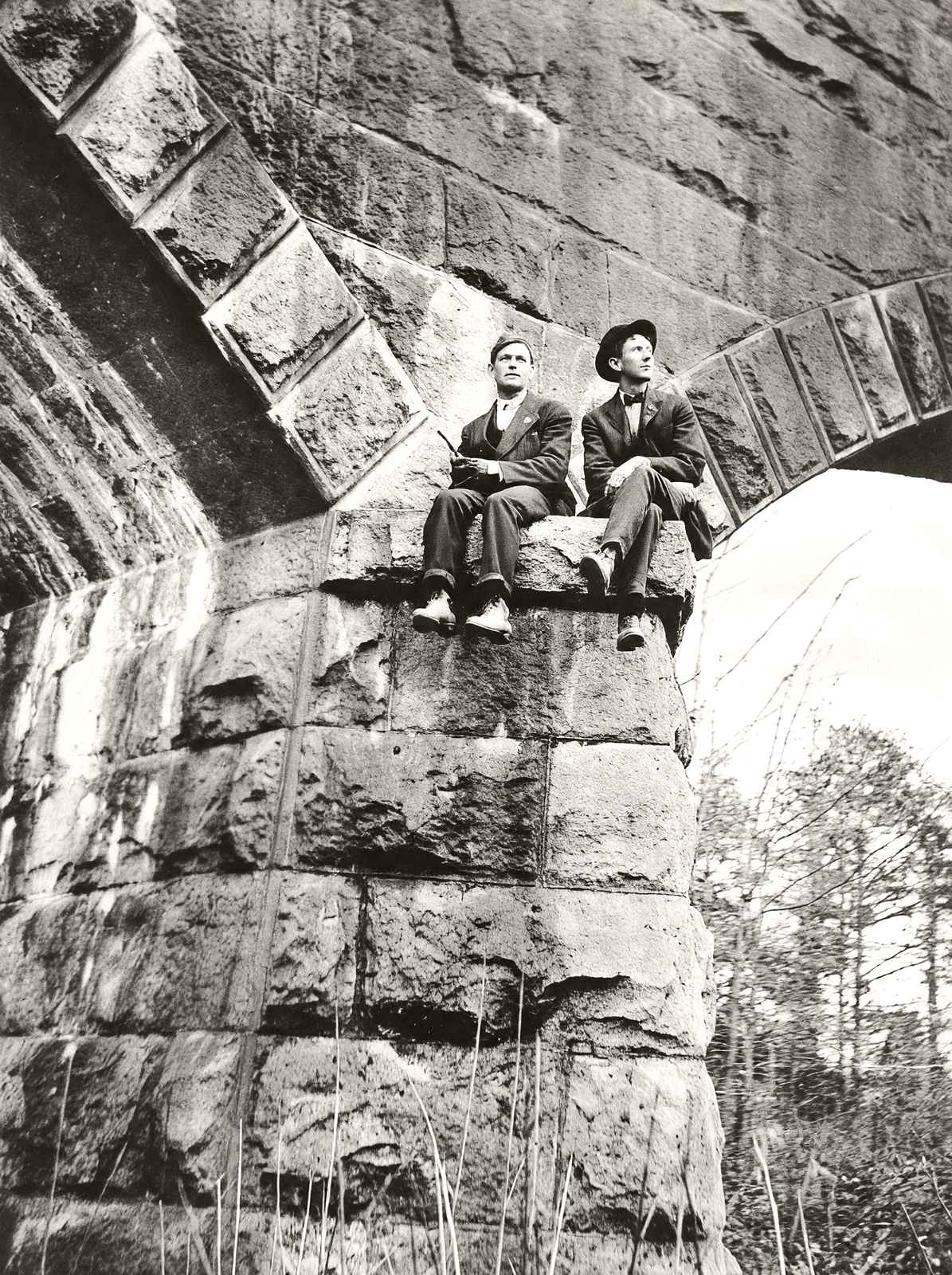 Rock Bridge on W.N.C.R.R., Salisbury, NC 1905 vintage print