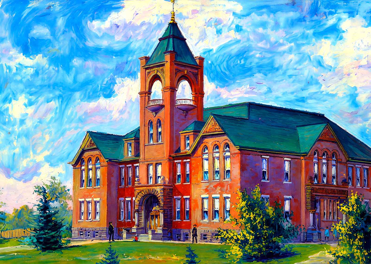 Clarksville High School, Clarksville, TN 1907 art print