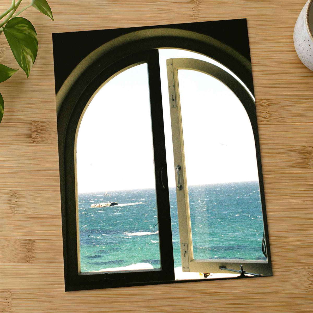Window to Mediterranean Sea by Stacey Knipe Photo Print Wall Decor
