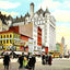 Broad Street from Market Street, Newark, NJ vintage print