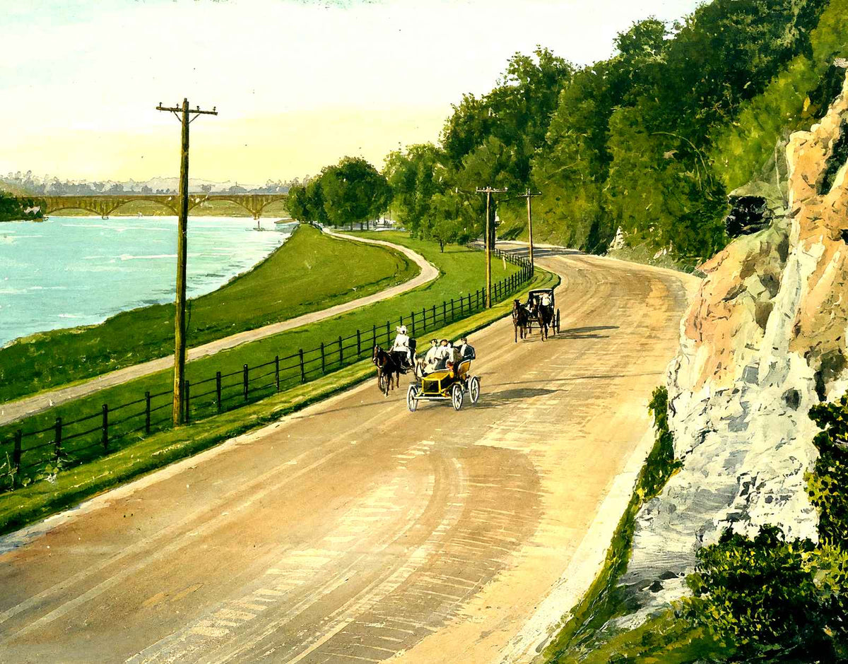 River Drive Fairmount Park, Philadelphia PA art print