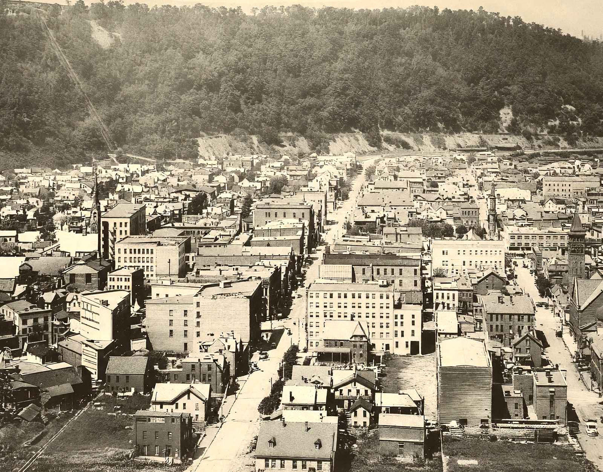 Johnstown, PA from Head of Main Street 1905 vintage photo print