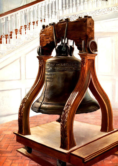 Liberty Bell, Philadelphia PA in 1906 vintage print