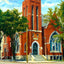 Cargill Memorial Church, Janesville, WI 1907 art print
